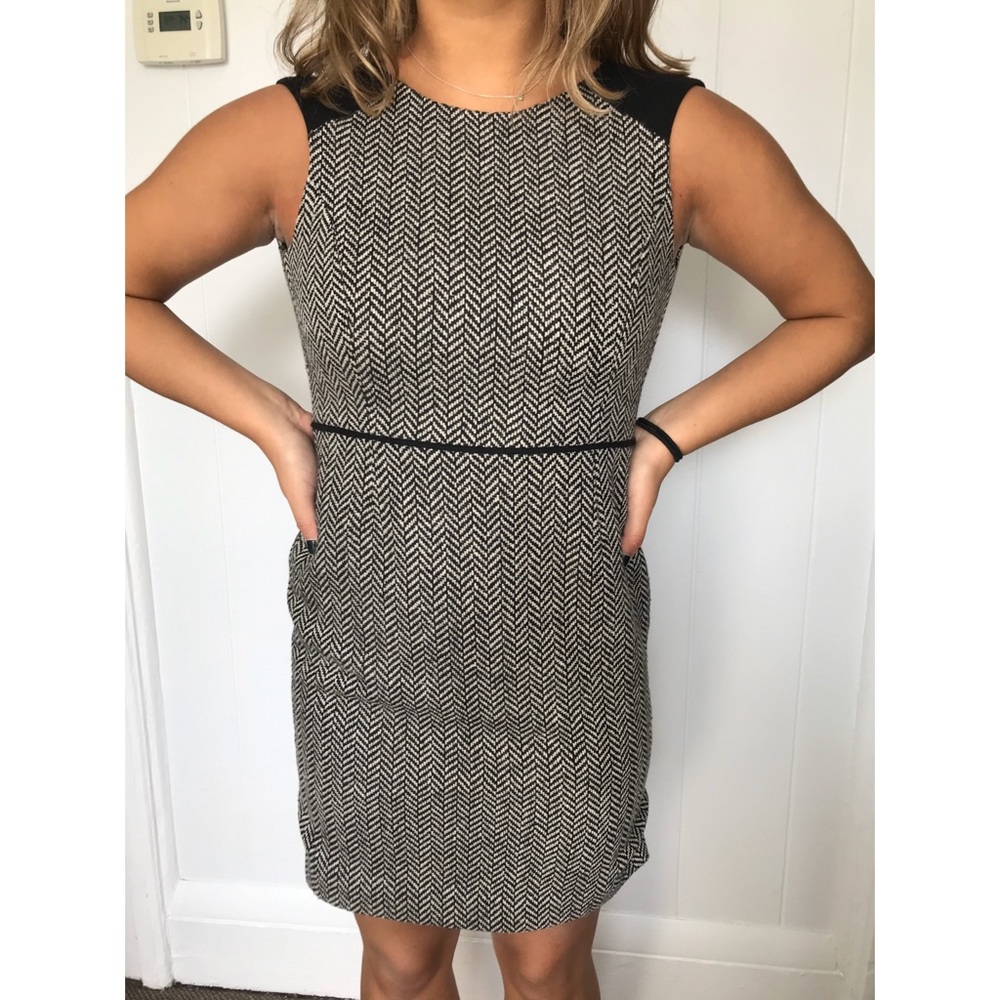 Banana Republic Herringbone Sheath Dress Size 2P